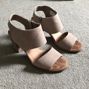 Toms Suede Chunky Heel